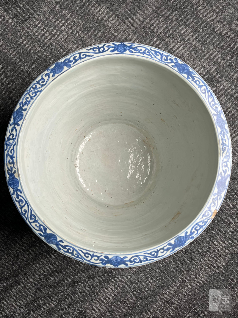 明万历  青花“受天百禄”百鹿图大缸 - 图20
